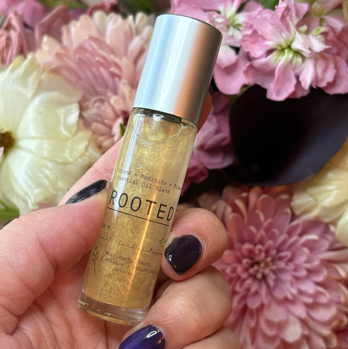 Rooted Blend | Grounding Essential Oil Roller for Stability & Calm