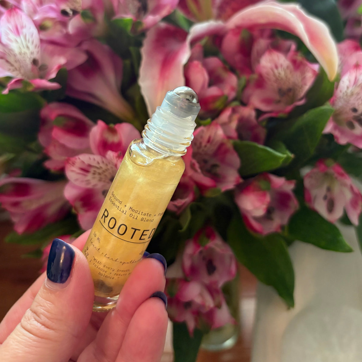 Rooted Blend | Grounding Essential Oil Roller for Stability & Calm