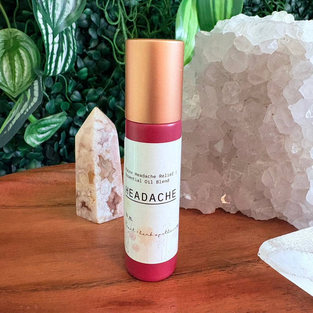 Headache & Migraine Relief Roller | Natural Tension Headache Essential Oil Blend