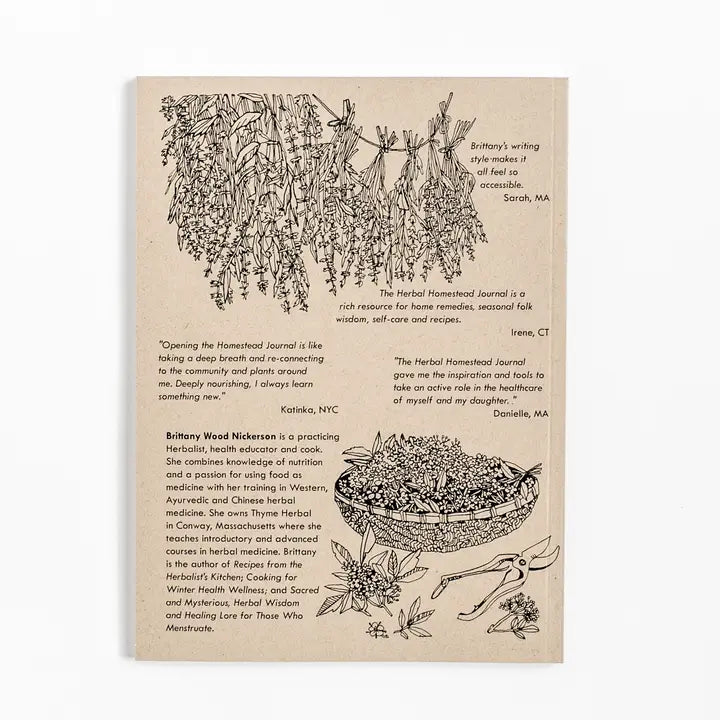 Herbal Homestead Journal | Beginner Herbalism Guide & Workbook