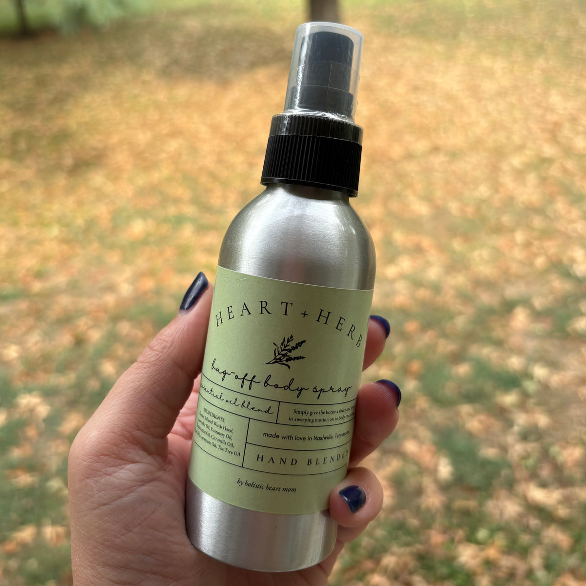 Bug Free Herbal Spray a Natural DEET-Free Insect Repellent